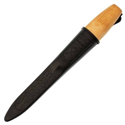 2140 Ahti Puukko Mora wood carving 60 carbon фото 2